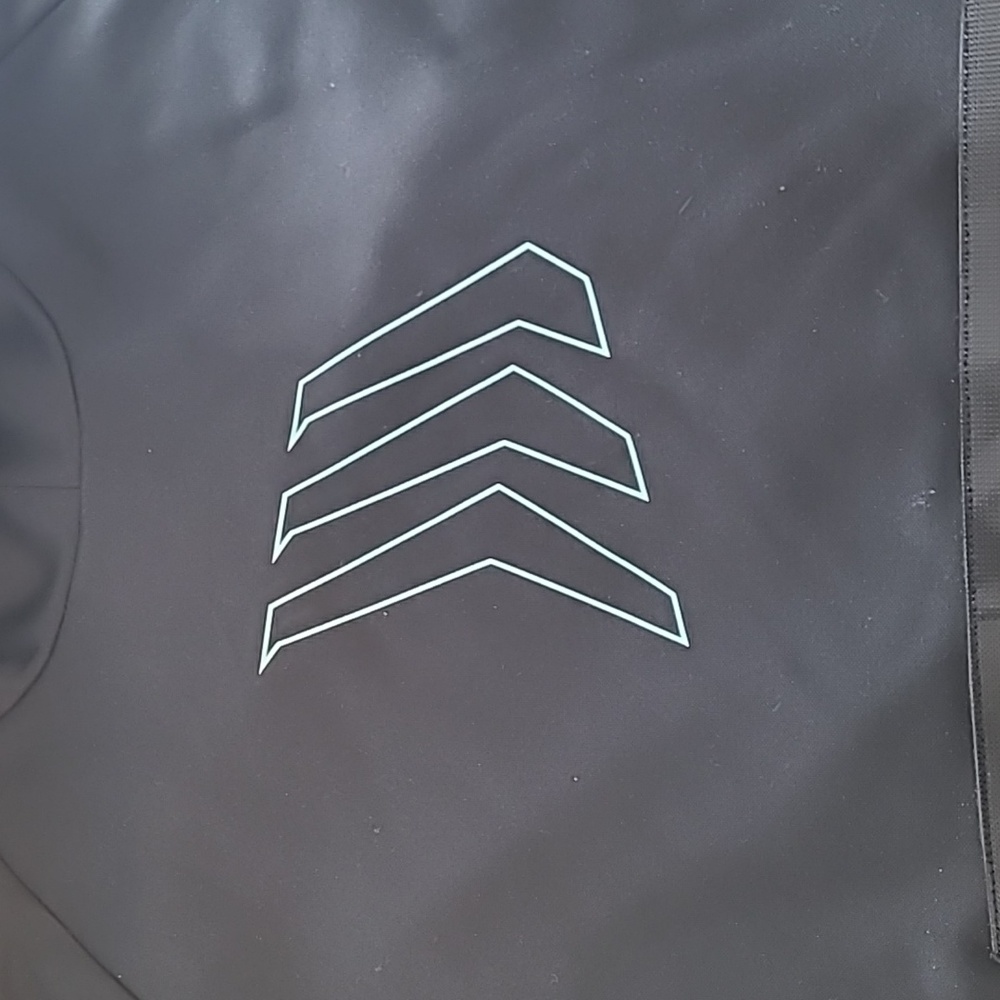 Black Fishing Hoodie with Blue Accents - Picture 3 of 6